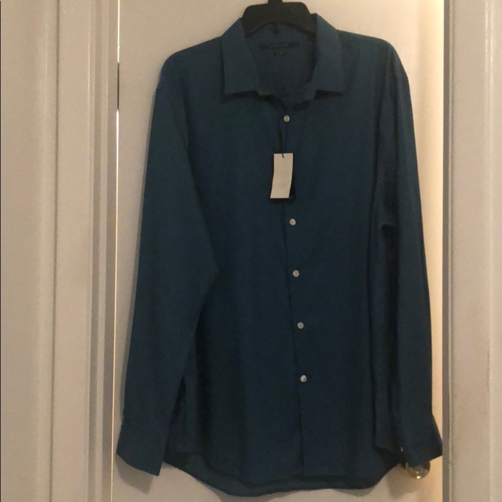 💥Perry Ellis Non Iron button down top in XXL